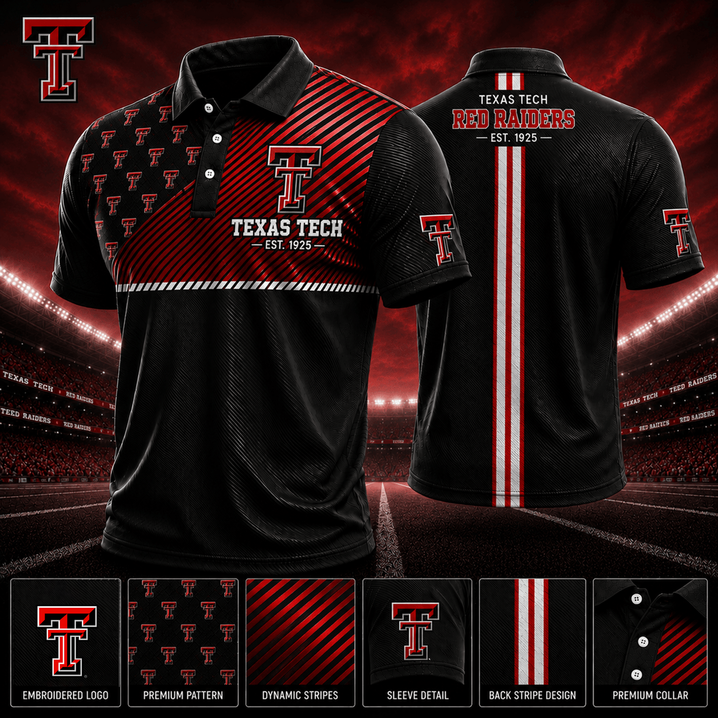 PREMIUM NCAA X TT EXCLUSIVE POLO SHIRT LIMITED EDITION