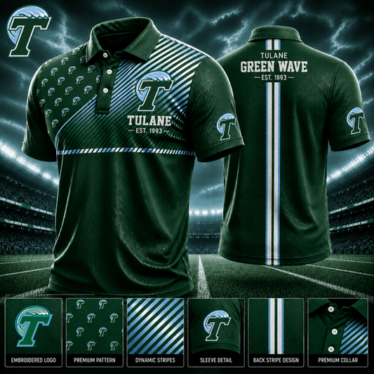 PREMIUM NCAA X TUL EXCLUSIVE POLO SHIRT LIMITED EDITION
