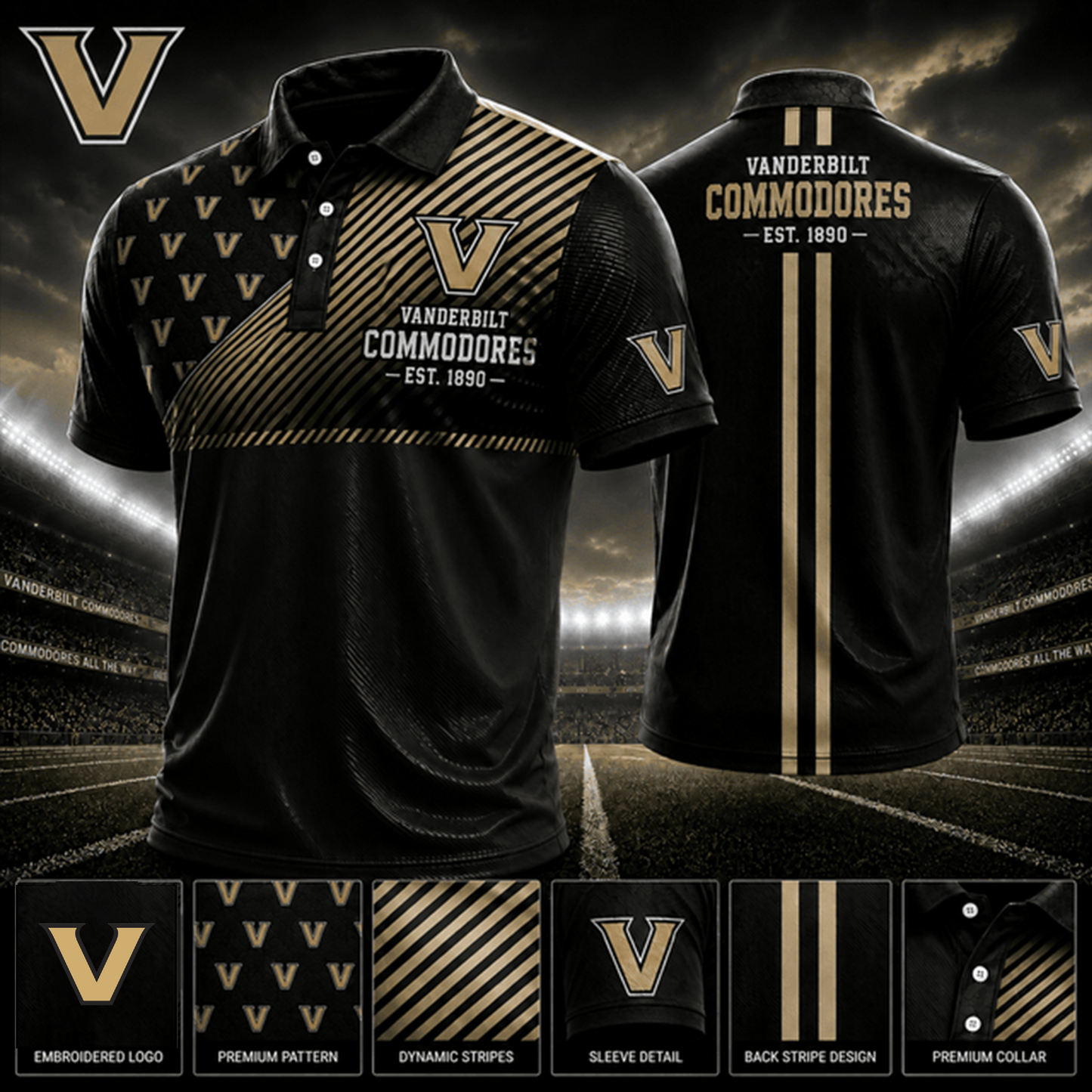 PREMIUM NCAA X VC EXCLUSIVE POLO SHIRT LIMITED EDITION
