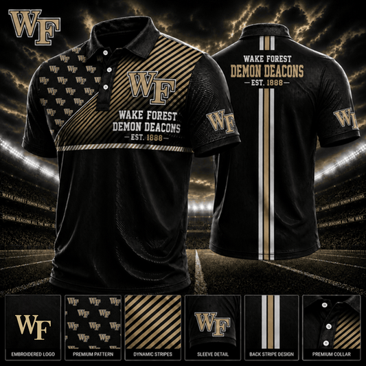 PREMIUM NCAA X WFDD EXCLUSIVE POLO SHIRT LIMITED EDITION