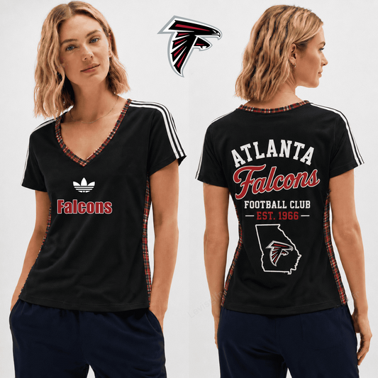 PREMIUM NFL X AF EXCLUSIVE Women's V-Neck T-Shirt LIMITED EDITION