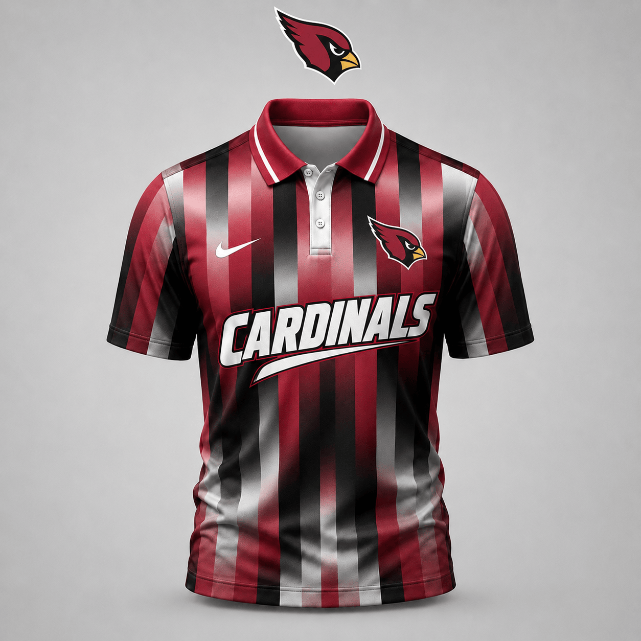 PREMIUM NFL X ARI EXCLUSIVE Polo Shirt For Men Football Fans Loving Vertical Stripes