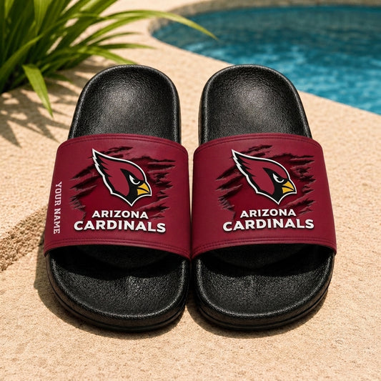 PREMIUM NFL X ARI EXCLUSIVE Unisex Slippers Custom Name For Summer Time