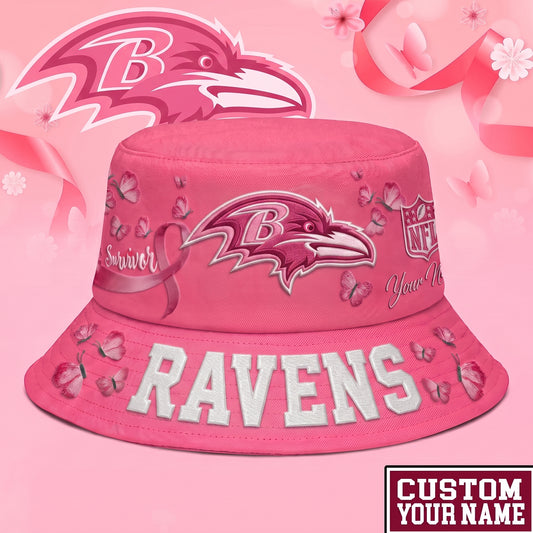 PREMIUM NFL X BR EXCLUSIVE BREAST CANCER SURVIOR BUCKET HAT