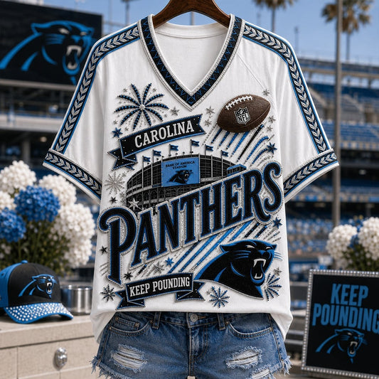 PREMIUM NFL X CAR EXCLUSIVE WOMAN V-NECK SHIRT LIMITED EDITION