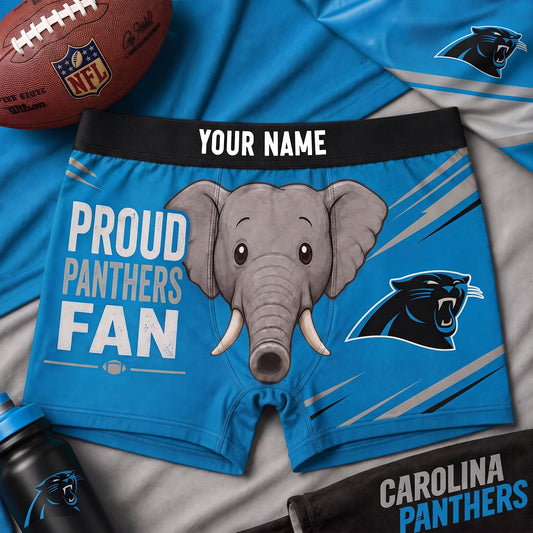 PREMIUM NFL X CAR Funny Elephant Men Boxers personalized