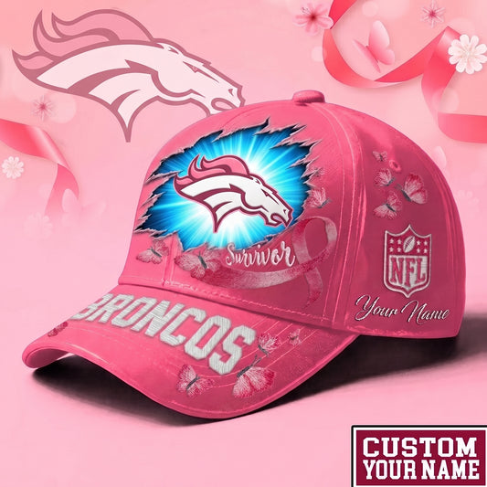 PREMIUM NFL X DEN Exclusive Breast Cancer SURVIOR CAP V3