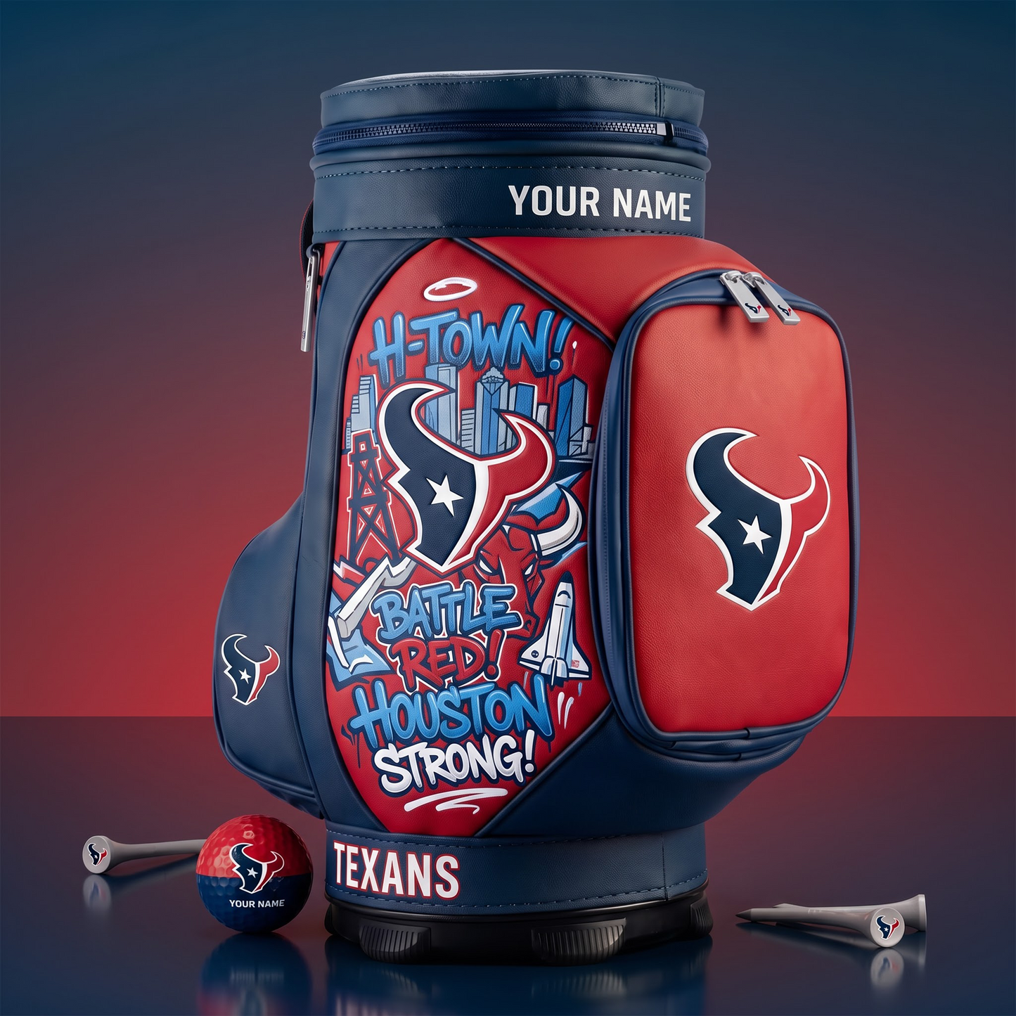 PREMIUM NFL X HT EXCLUSIVE  PERSONALIZED CADDY COOLER LIMITED EDITION