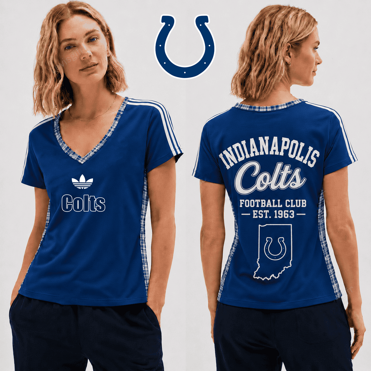 PREMIUM NFL X IC EXCLUSIVE Women's V-Neck T-Shirt LIMITED EDITION