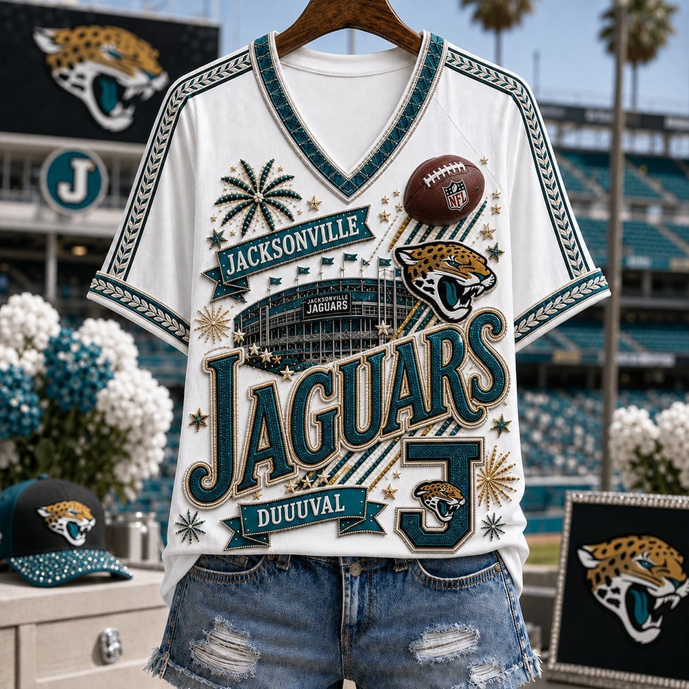 PREMIUM NFL X JAC EXCLUSIVE WOMAN V-NECK SHIRT LIMITED EDITION