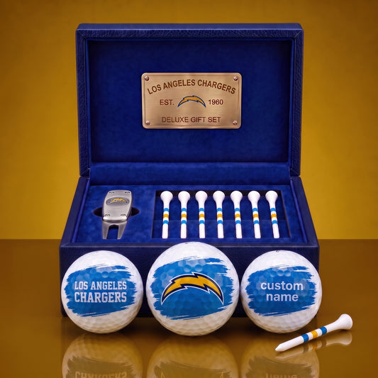 PREMIUM NFL X LAC EXCLUSIVE PERSONALIZED GOLF BALL SET LIMITED EDTION