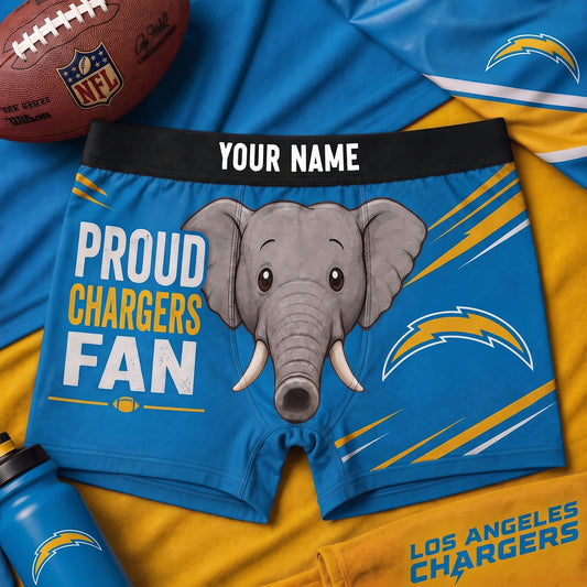 PREMIUM NFL X LAC Funny Elephant Men Boxers personalized