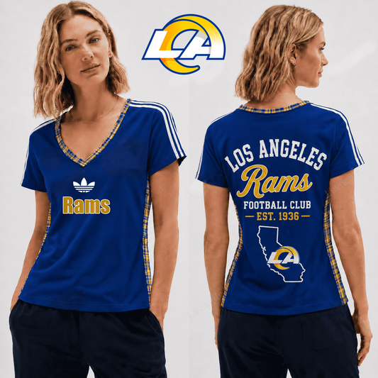 PREMIUM NFL X LAR EXCLUSIVE Women's V-Neck T-Shirt LIMITED EDITION