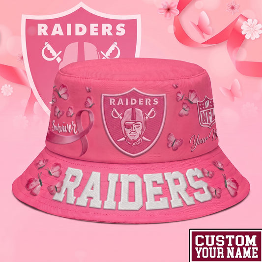 PREMIUM NFL X LVR EXCLUSIVE BREAST CANCER SURVIOR BUCKET HAT
