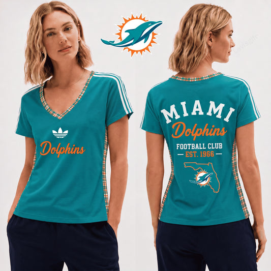 PREMIUM NFL X MD  EXCLUSIVE Women's V-Neck T-Shirt LIMITED EDITION
