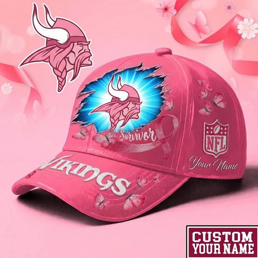 PREMIUM NFL X MIN Exclusive Breast Cancer SURVIOR CAP V3