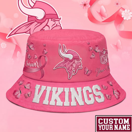 PREMIUM NFL X MV EXCLUSIVE BREAST CANCER SURVIOR BUCKET HAT