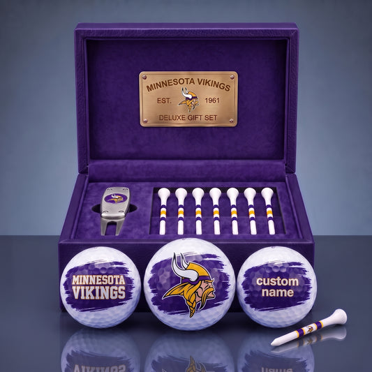 PREMIUM NFL X MV EXCLUSIVE PERSONALIZED GOLF BALL SET LIMITED EDTION