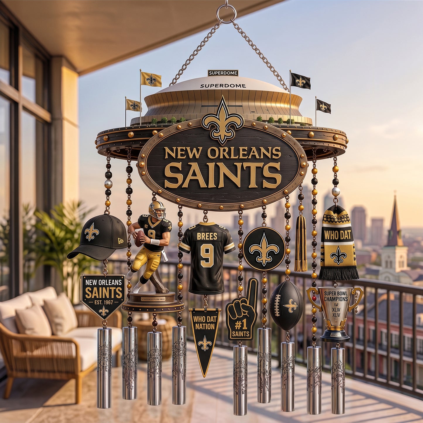 PREMIUM NFL X NO EXCLUSIVE Wind Chime LIMITED EDITION