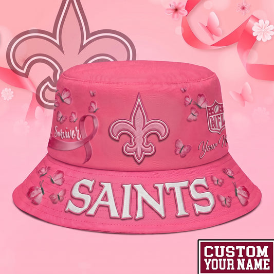 PREMIUM NFL X NOS EXCLUSIVE BREAST CANCER SURVIOR BUCKET HAT