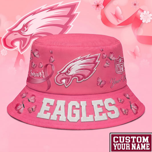 PREMIUM NFL X PE EXCLUSIVE BREAST CANCER SURVIOR BUCKET HAT