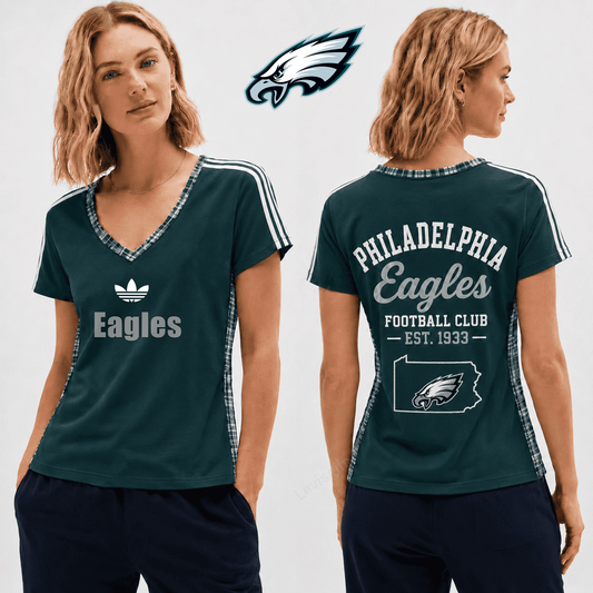 PREMIUM NFL X PE EXCLUSIVE Women's V-Neck T-Shirt LIMITED EDITION