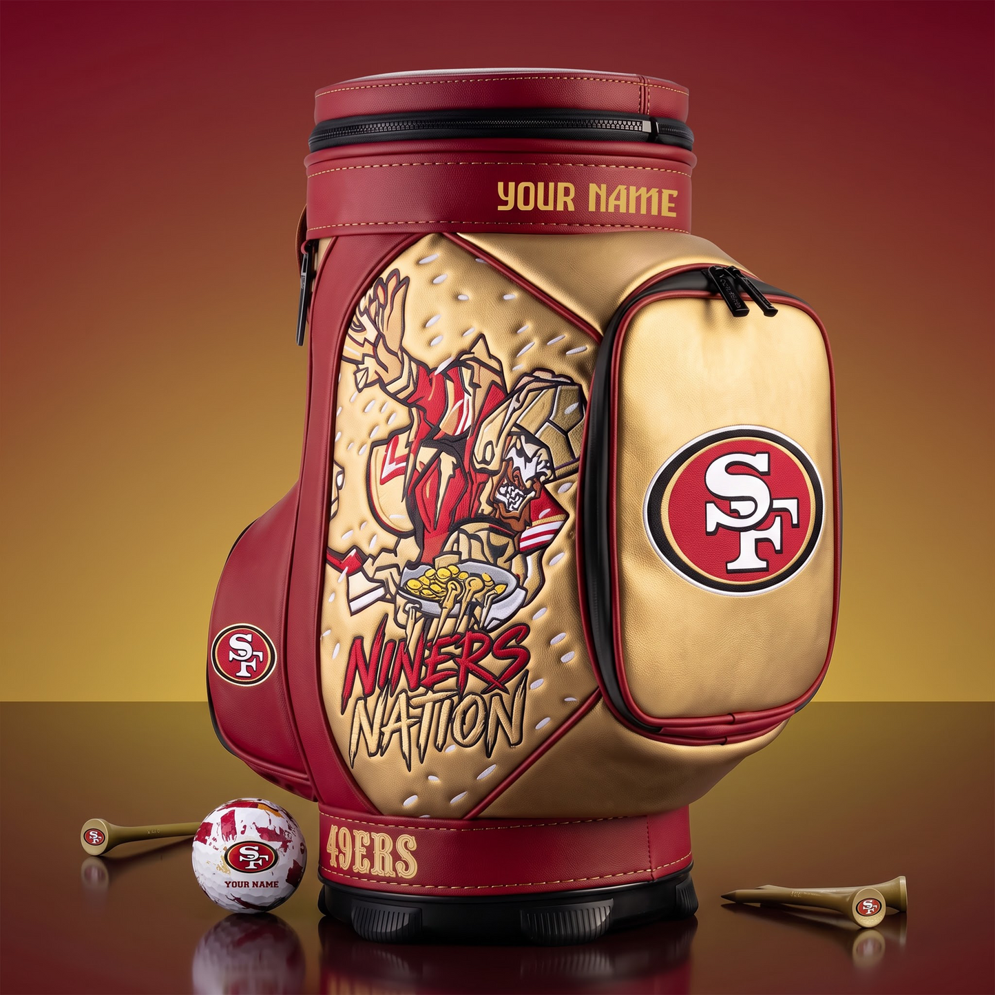 PREMIUM NFL X SF EXCLUSIVE  PERSONALIZED CADDY COOLER LIMITED EDITION