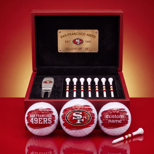 PREMIUM NFL X SF EXCLUSIVE PERSONALIZED GOLF BALL SET LIMITED EDTION