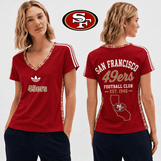 PREMIUM NFL X SF EXCLUSIVE Women's V-Neck T-Shirt LIMITED EDITION