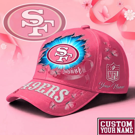 PREMIUM NFL X SF Exclusive Breast Cancer SURVIOR CAP V3