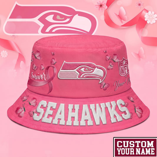 PREMIUM NFL X SS EXCLUSIVE BREAST CANCER SURVIOR BUCKET HAT