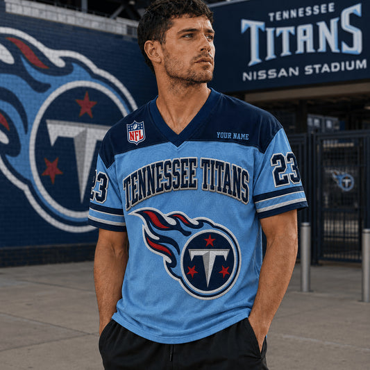 PREMIUM NFL X TEN EXCLUSICE V-Neck T-shirt Custom Name