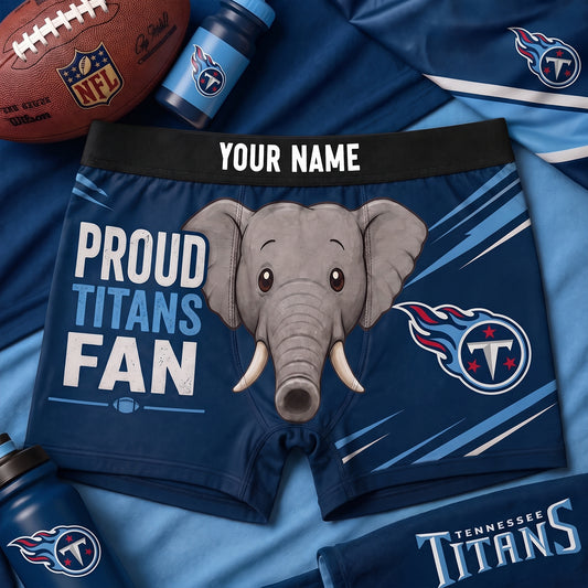 PREMIUM NFL X TEN Funny Elephant Men Boxers personalized