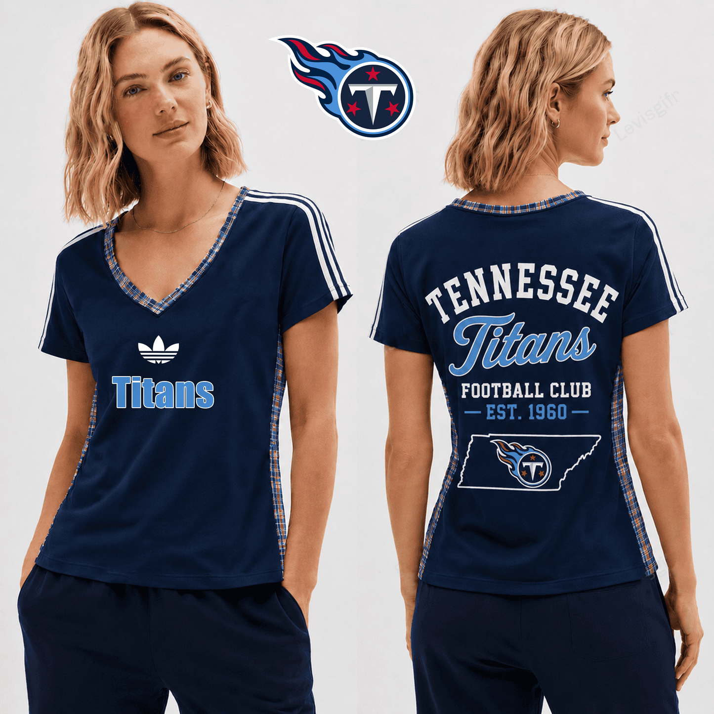PREMIUM NFL X TT EXCLUSIVE Women's V-Neck T-Shirt LIMITED EDITION