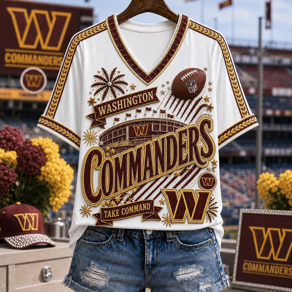 PREMIUM NFL X WAS EXCLUSIVE WOMAN V-NECK SHIRT LIMITED EDITION