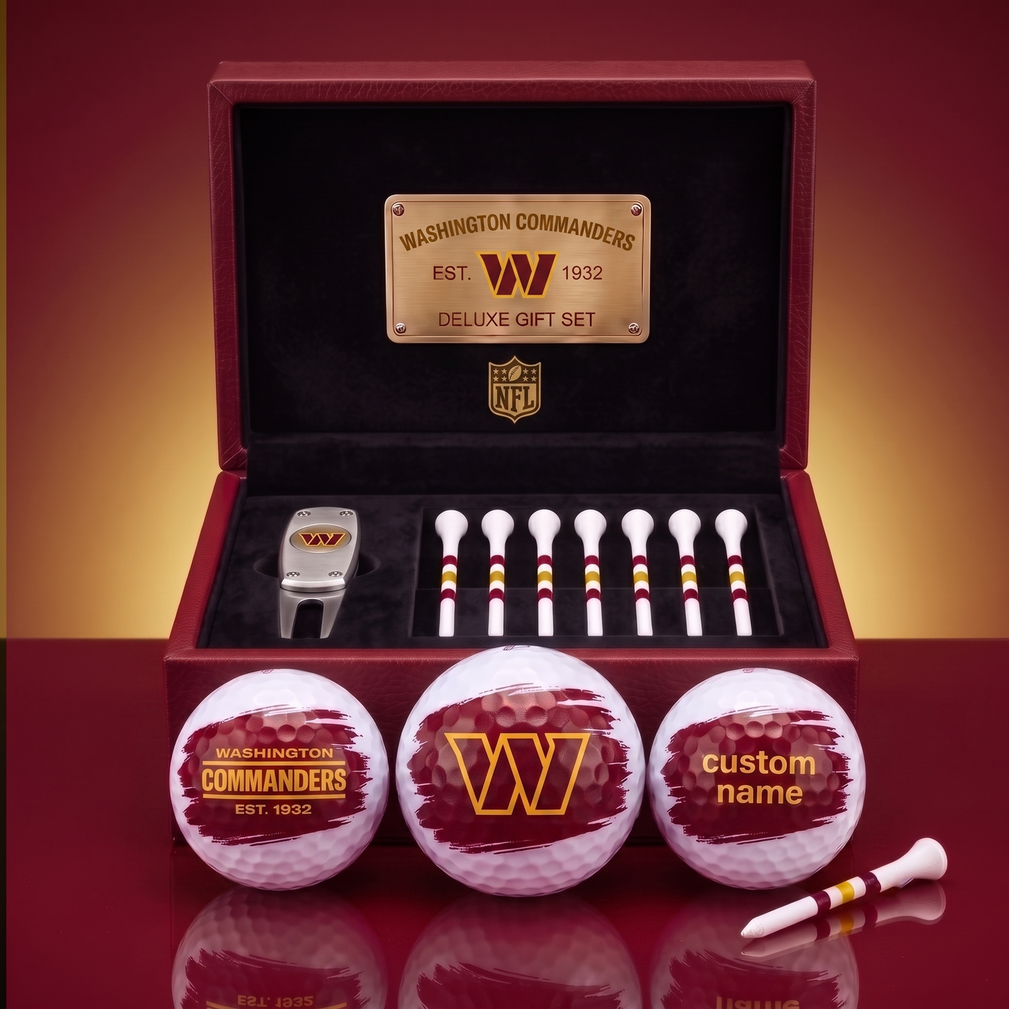 PREMIUM NFL X WC EXCLUSIVE PERSONALIZED GOLF BALL SET LIMITED EDTION