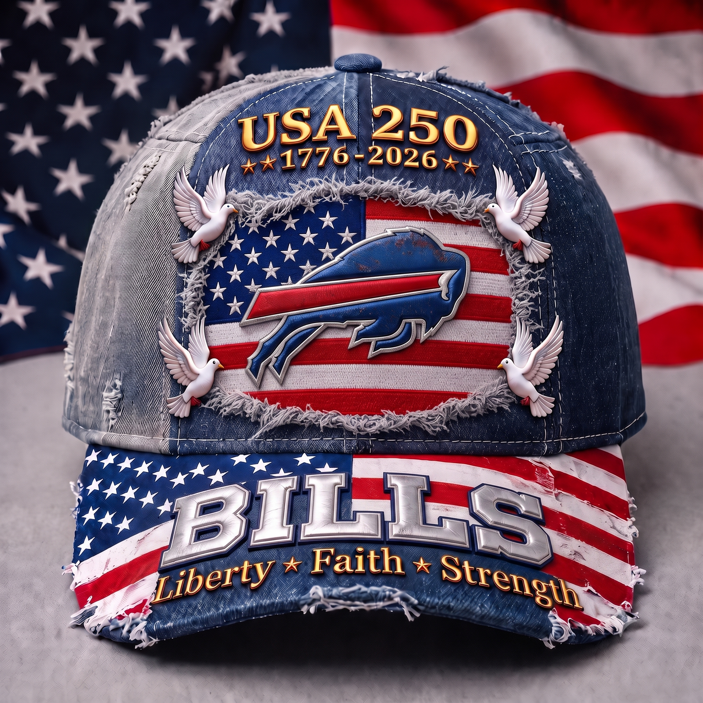 PREMIUM NFL x BB 250 Years Anniversary Of Freedom Cap V5