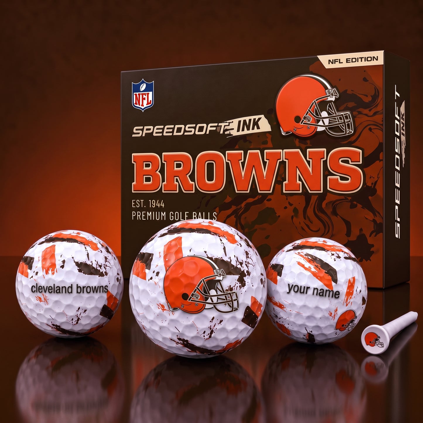 PREMIUM NFL x CLE EXCLUSIVE Speedsoft Ink Golf Balls Set Limited Editions V2