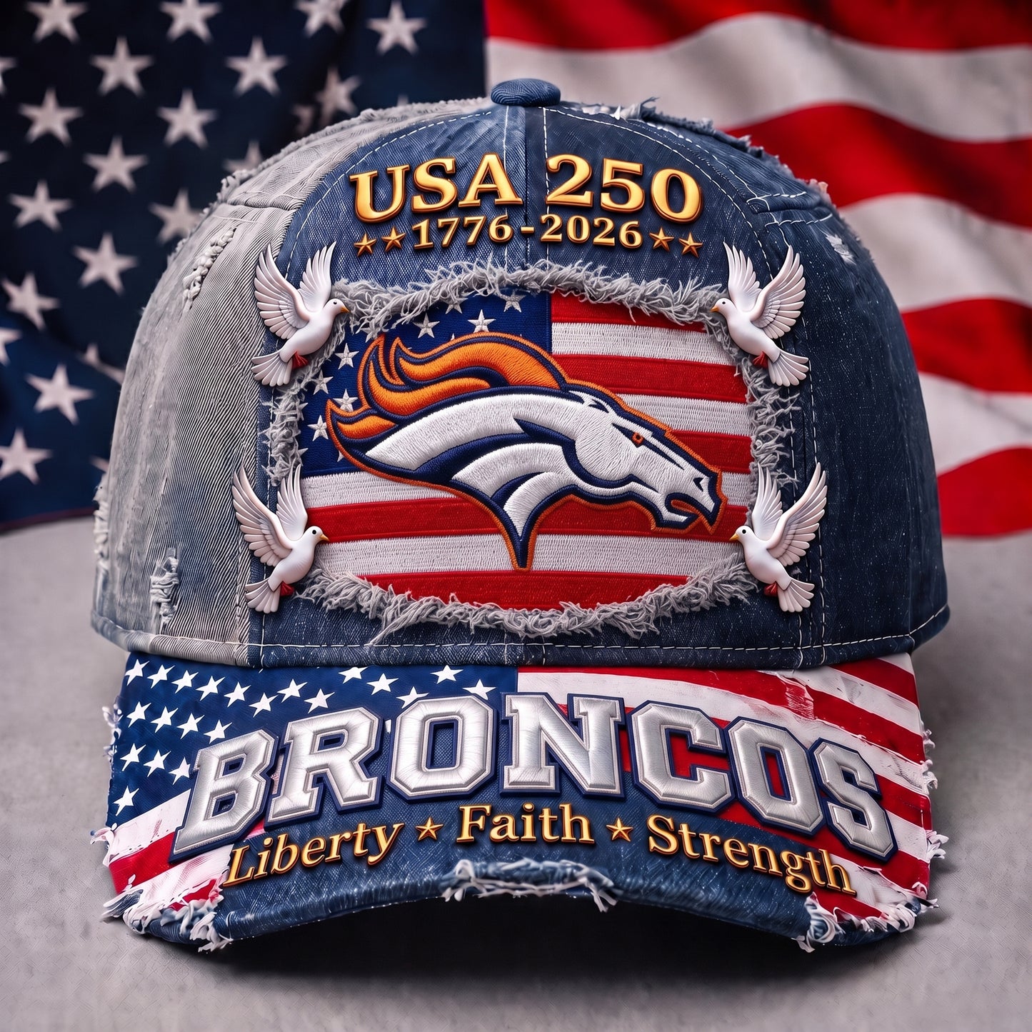 PREMIUM NFL x DB 250 Years Anniversary Of Freedom Cap V5