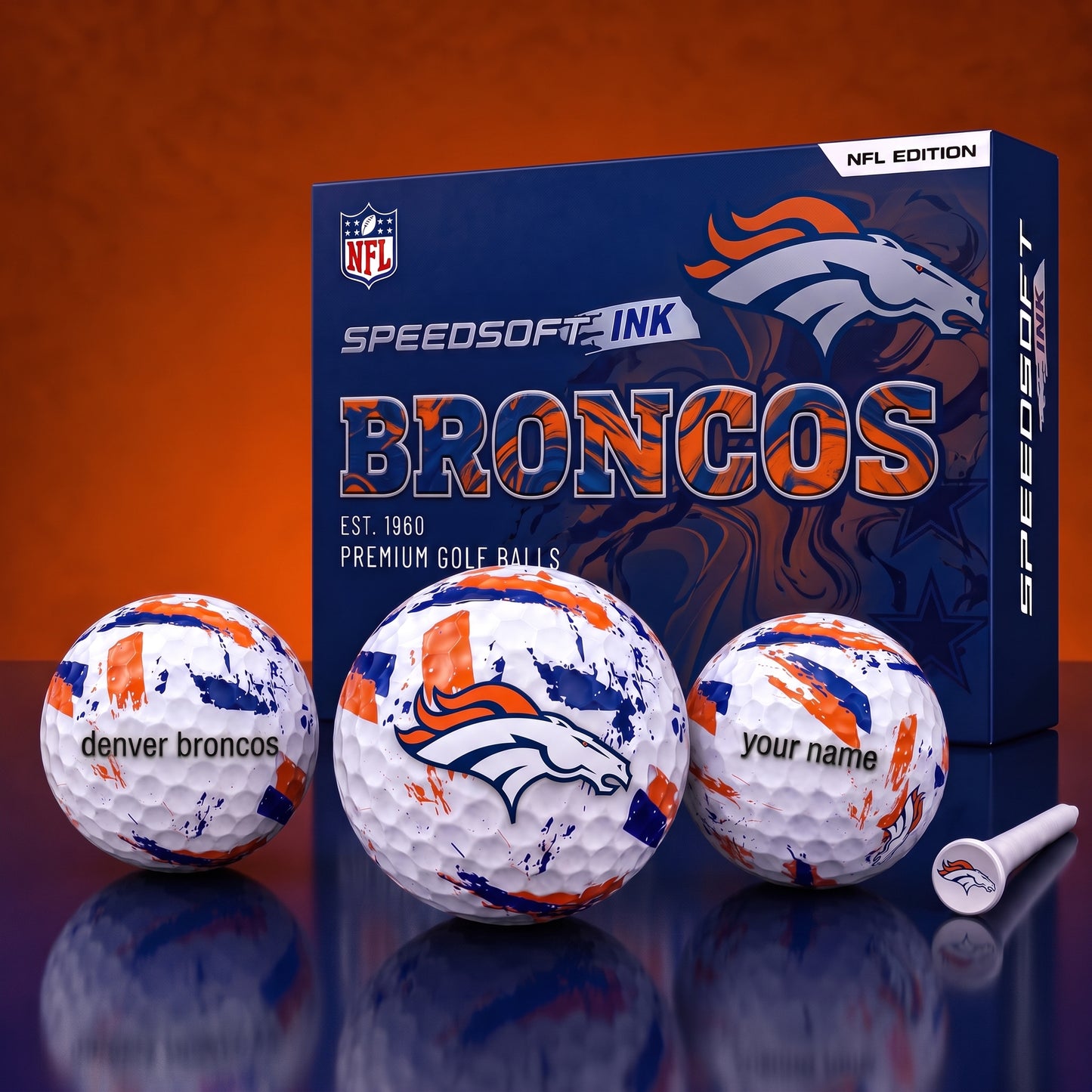 PREMIUM NFL x DB EXCLUSIVE Speedsoft Ink Golf Balls Set Limited Editions V2