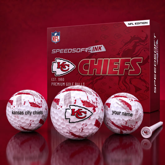 PREMIUM NFL x KCC EXCLUSIVE Speedsoft Ink Golf Balls Set Limited Editions V2