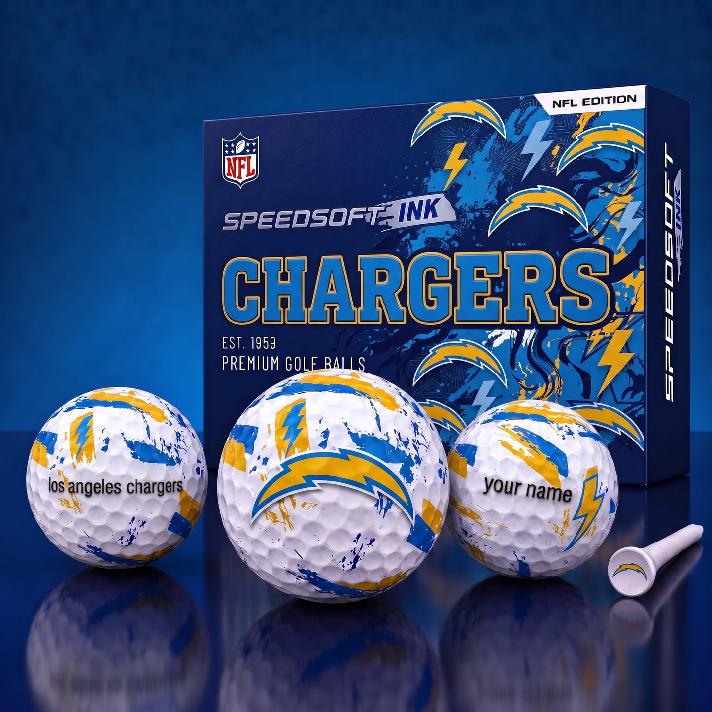PREMIUM NFL x LAC EXCLUSIVE Speedsoft Ink Golf Balls Set Limited Editions V2