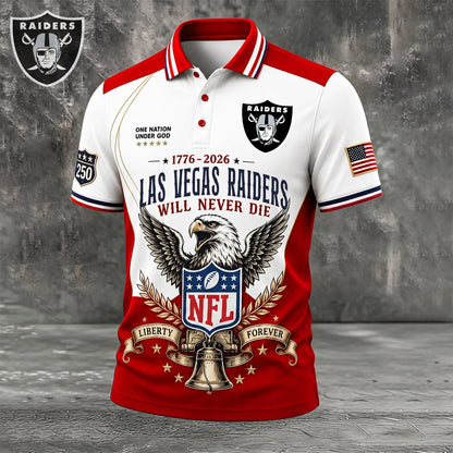 PREMIUM NFL x LV EXCLUSIVE 250 Years Anniversary Of Freedom POLO SHIRT 290626
