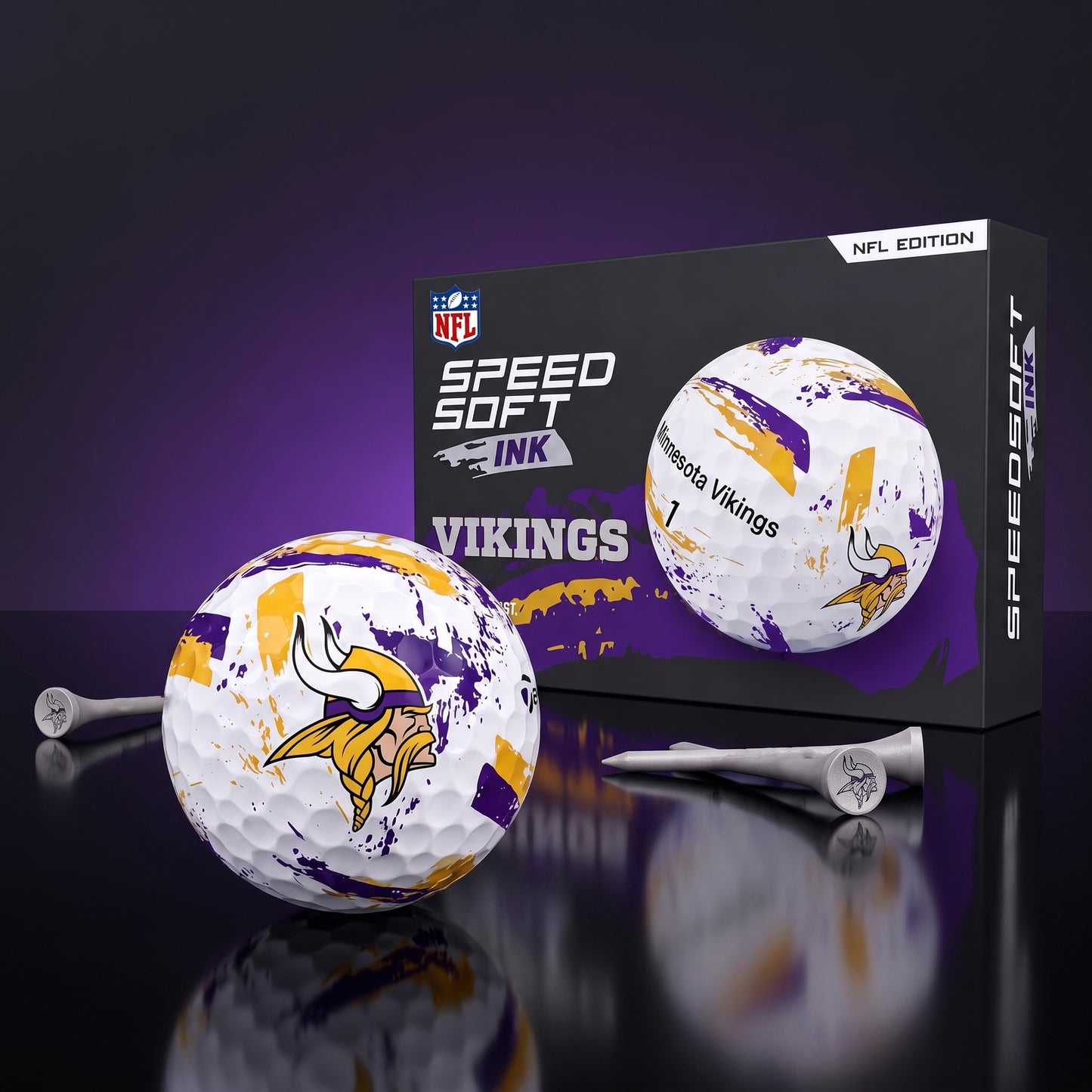 PREMIUM NFL x MV EXCLUSIVE Speedsoft Ink Golf Balls Set Limited Editions