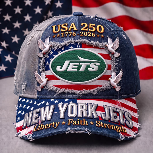 PREMIUM NFL x NYJ 250 Years Anniversary Of Freedom Cap V5