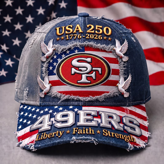 PREMIUM NFL x SF49 250 Years Anniversary Of Freedom Cap V5