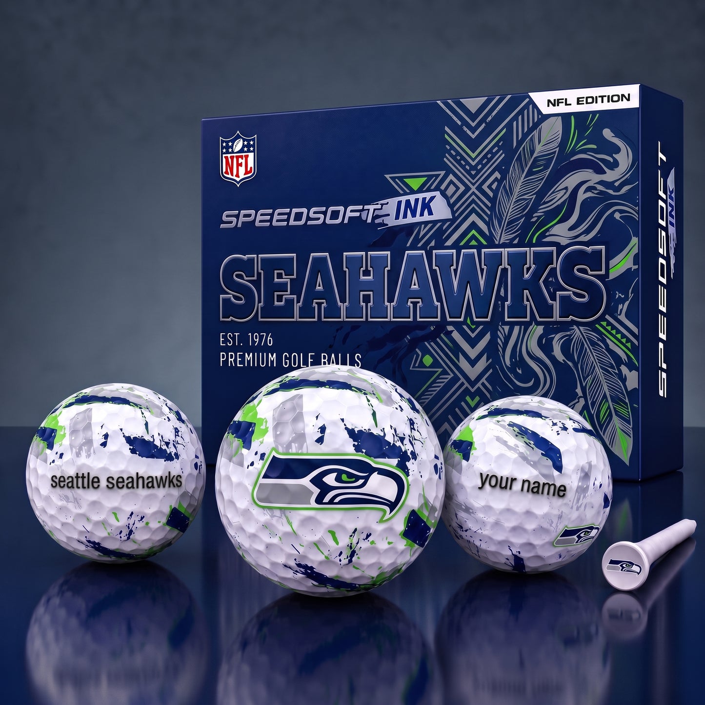 PREMIUM NFL x SS EXCLUSIVE Speedsoft Ink Golf Balls Set Limited Editions V2