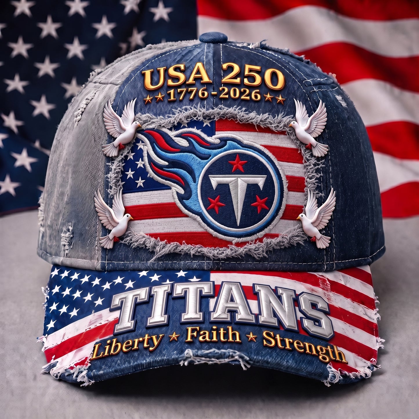 PREMIUM NFL x TT 250 Years Anniversary Of Freedom Cap V5
