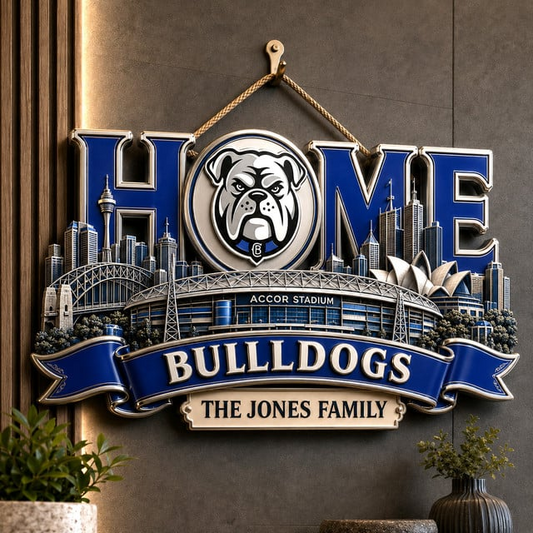 PREMIUM NRL X CBB EXCLUSIVE Club Pride Personalized Metal Wall Art Sign LIMITED EDITION