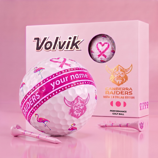 PREMIUM NRL X CR EXCLUSIVE PERSONALIZED  VOLVIK GOLF BALL SET LIMITED EDTION